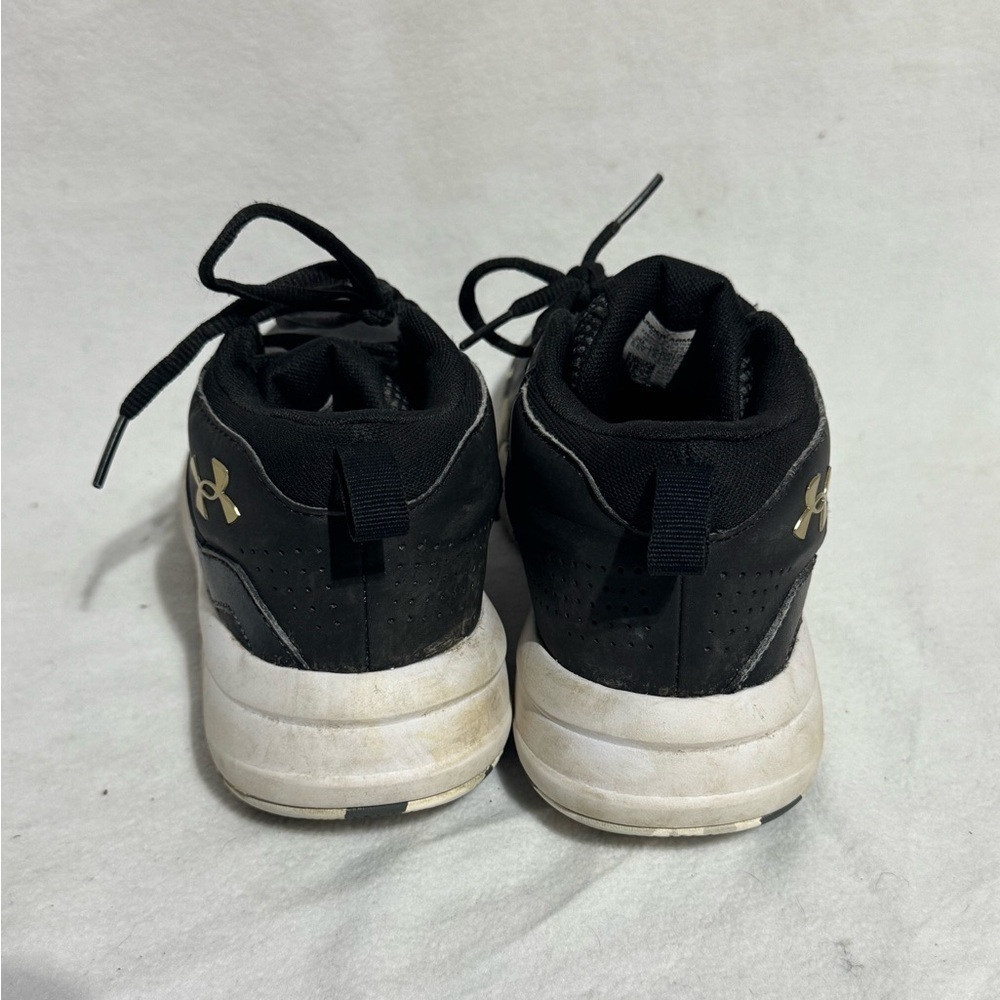 Under Armour Unisex Lockdown 5 Black Basketball Shoes Sneakers 5.5Y - Picture 4 of 11